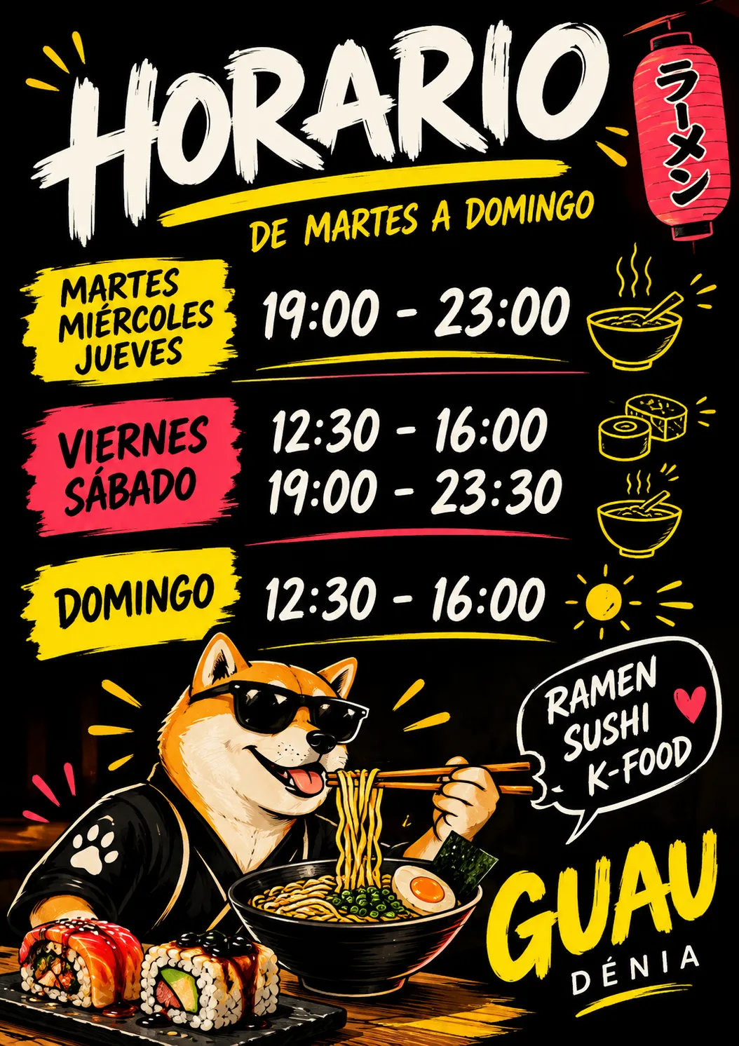 Restaurante de sushi y ramen